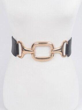 Metal Buckle Stretch Waist Belt